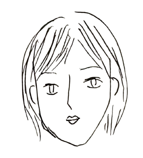 67 の似顔絵