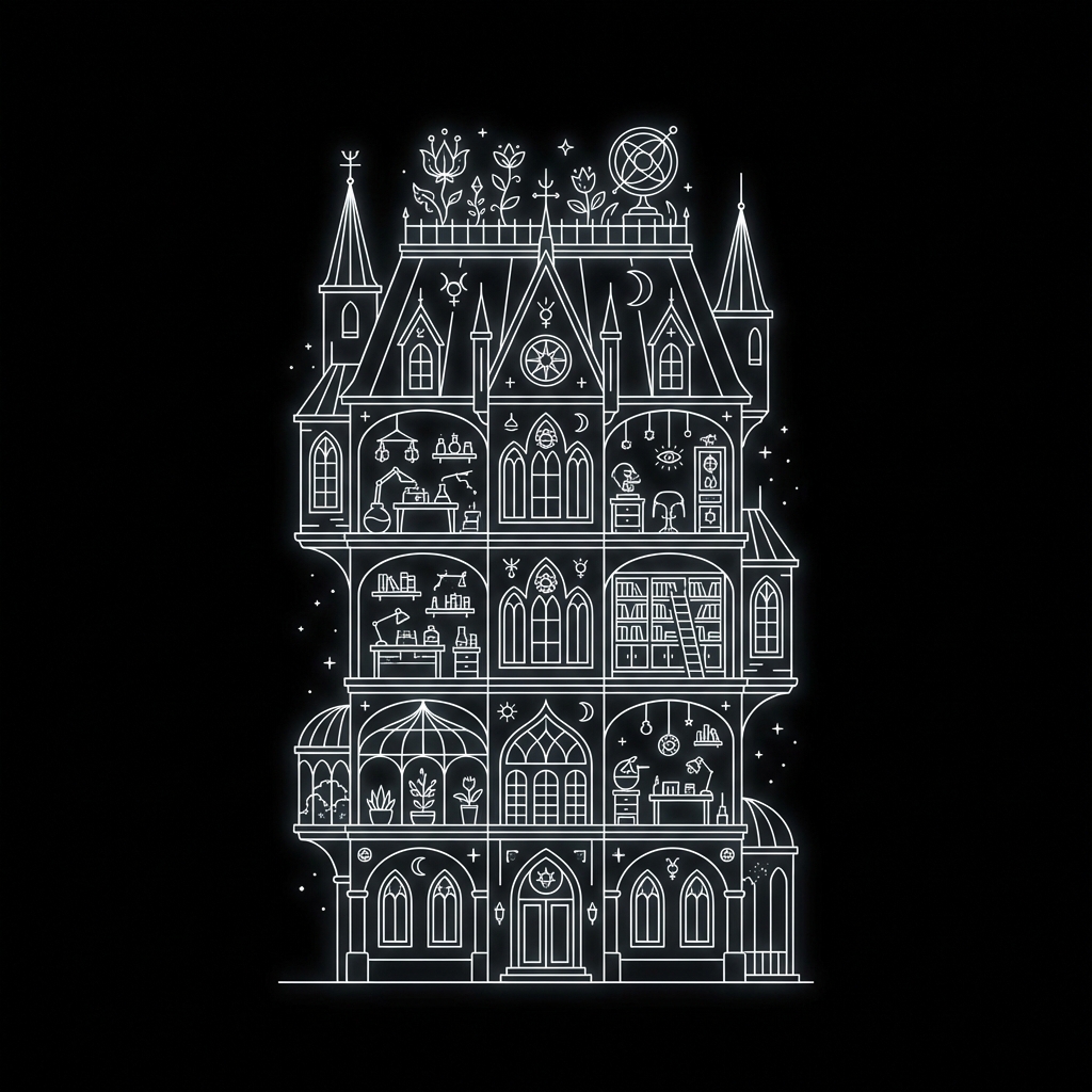 Stardust Mansion Lineart
